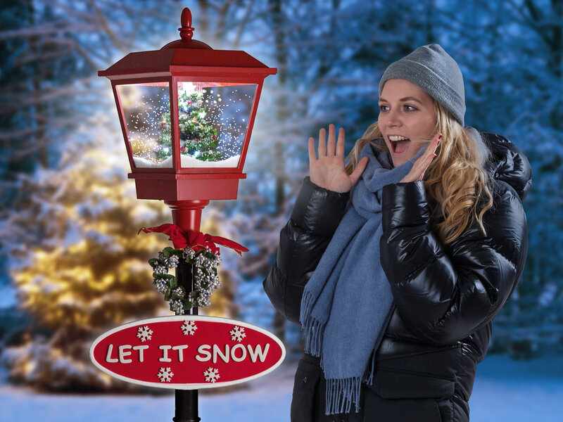 Sneende gadelygte med LED-belysning thumbnail