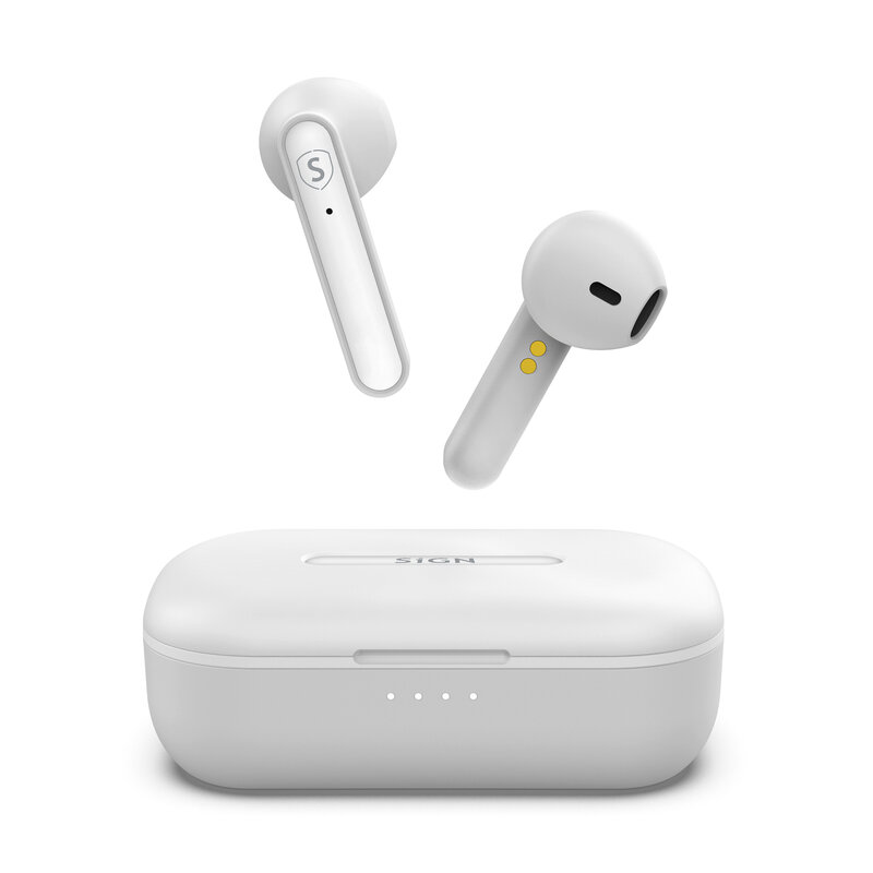 SiGN Freedom Trådløse Bluetooth-Høretelefoner Hvid thumbnail