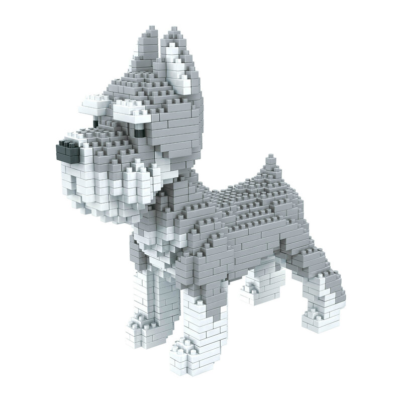 Hundehvalp Mini 3D-byggesæt - Schnauzer thumbnail