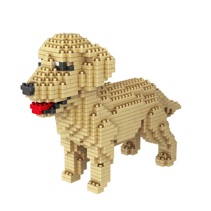 Hundehvalp Mini 3D-byggesæt - Golden Retriever thumbnail