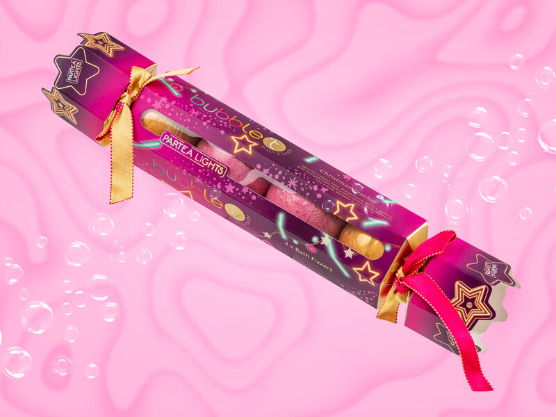 Bubble T Christmas Cracker med Bathbombs thumbnail