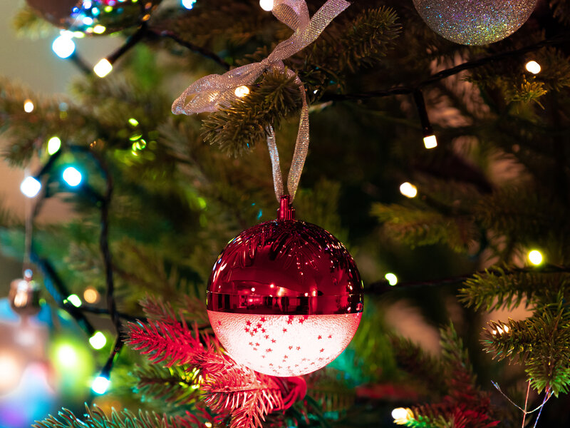 Spralla LED-Juletræskugle med Højttalere thumbnail