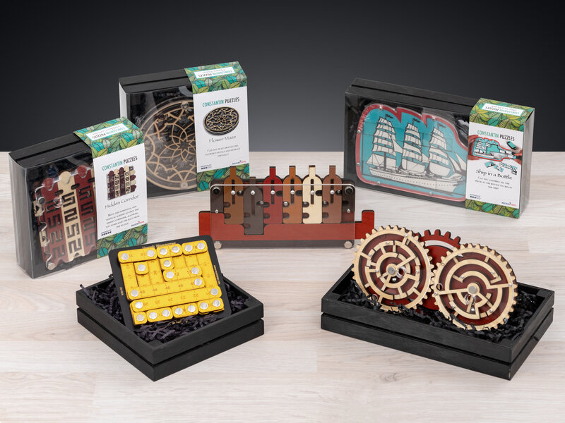 Constantin Puzzles Brainteasers - Ship in a Bottle thumbnail