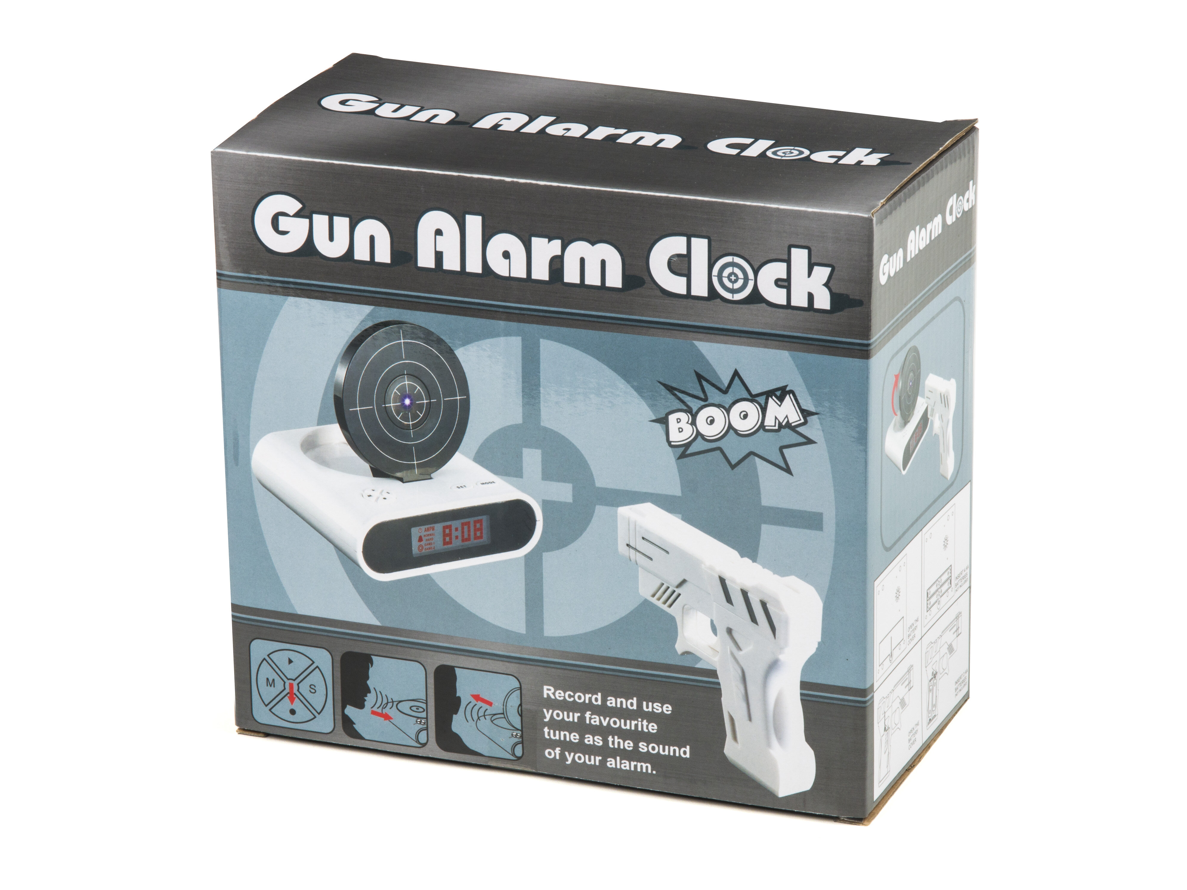 Gun Alarm Clock køb den hos CoolStuff.dk!